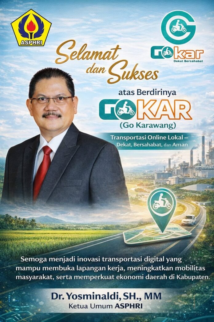 Dr. Yosminaldi Apresiasi Inovasi Transportasi Lokal GOKAR di Kota Industri Karawang